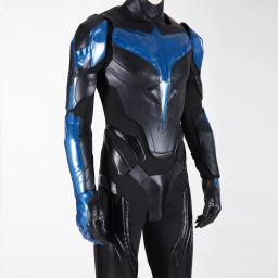 Cavaleiro cosplay asa preta pau grayson cosplay traje de couro macacão armadura conjunto completo e itens individuais são vendidos feitos sob encomenda - Image 3