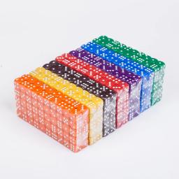 100 peças de dado de alta qualidade 16mm multicolorido, dado de seis lados para jogar jogos, conjunto de dados, opaco para bar, clube, festa, jogos de tabuleiro - Image 5