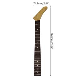 Guitarra Elétrica De Madeira Com Alça De Fingerboard, Peças De Instrumento Musical De Cordas, 22 Trants, 831C - Image 3