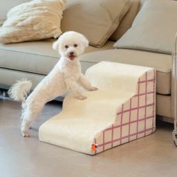 Destacável memória espuma cama escadas para cão e gato, rampa do sofá, anti-derrapante escada, Pet fornecimentos, 2 ou 3 passos - Image 2