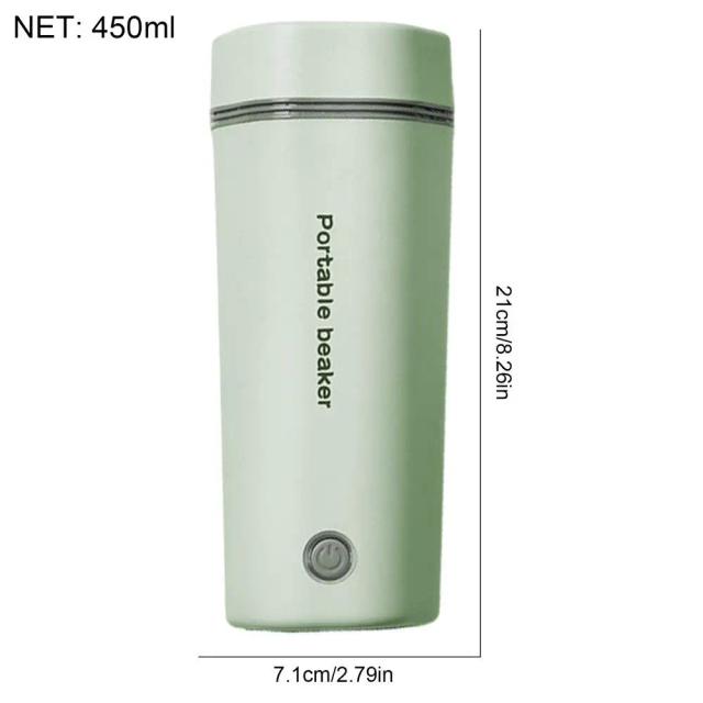 Aquecimento rápido carro xícara de chá viagem 450ml 12v 24v chaleira térmica elétrica portátil garrafa de água carro eletrodomésticos elétricos