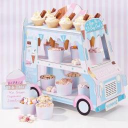 Suporte de decoração para festa, mini bolos, cupcakes, para festa, descartável, de aniversário, para cupcake, doces, artesanato, expositor de açúcar - Image 1