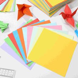 Papel Colorido para Caderno de Scrapbooking, Artesanato Colorido, Papéis De Cartões, Geléia, Quilling De Seda Infantil, DIY, Origami, 100 Folhas - Image 4