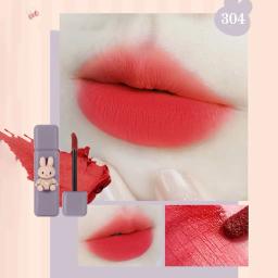 Batom Matte Velvet, impermeável, duradouro, bonito, Lipgloss de coelho, copo antiaderente, matiz labial, cosmético de lama - Image 4