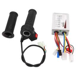 O motor bonde 12v/24v/36v 500w escovou o controlador e o aperto do acelerador de 3 velocidades ajustados para triciclos elétricos das bicicletas - Image 1