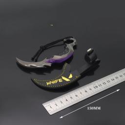 Saqueamento Impressão Ouro Roxo Frenzy Garra Faca, Valorante Em torno de Contrato Destemido Arma, Modelo Toy Decoração, Katana Espada - Image 4