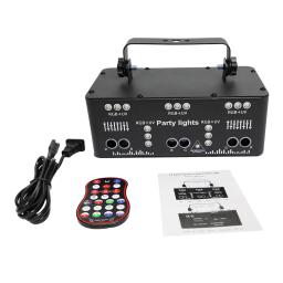 WUZSTAR-DJ Luzes de festa com controle remoto para festas domésticas, UV Disco Strobe Light, Suporte Interior, DMX 512 Ravelight, 21 Lens - Image 3