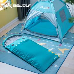 BSWolf-Cobertor De Desenhos Animados Para Crianças, Saco De Dormir De Acampamento, Colcha Grossa Na Cama, Animais Dormem, Presentes De Aniversário, 1Pc - Image 6