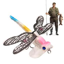 Topwater libélula moscas secas inseto isca de pesca com mosca 6.2g 75mm truta popper isca artificial wobblers para corrico isca dura 1 pçs - Image 3
