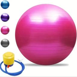 65cm pvc bolas de fitness yoga bola engrossado à prova de explosão exercício em casa ginásio pilates equipamentos bola de equilíbrio - Image 1