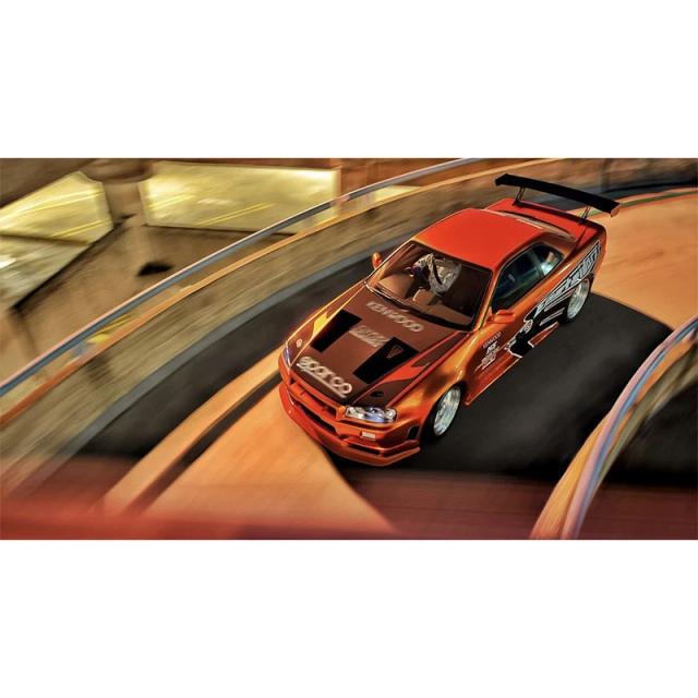 Miniatura de Carro Fundido GTR R34 Subterrâneo 1:64 - Coleção Exclusiva de Brinquedos de Rua NFS 7 em Estoque