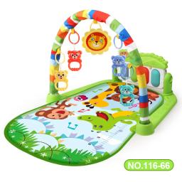 Multifuncional bebê atividade ginásio jogar esteira musical rack criança infantil quadro de fitness educacional rastejando tapete brinquedo crianças presente - Image 1