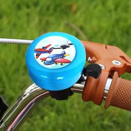 Elegante Avião Impresso Bicicleta Bell Decor, Crisp Ring para Criança, Bike Bell, Acessórios de bicicleta, ao ar livre, Adorável - Image 1