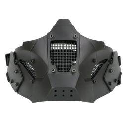 Airsoft máscara protetora de malha meia face ajuste rápido capacete ferroviário para caça paintball csgame tiro esporte ao ar livre - Image 5