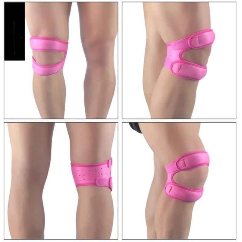 Unisex Neutro Ajustável Sports Knee Protector, Fitness ao ar livre, Ginásio, Caminhadas, Corrida, Perna Strap, 1 Pc - Image 1