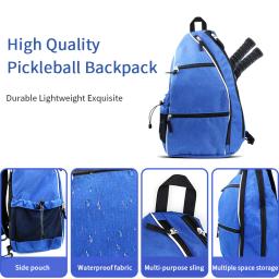 Bolsa Pickleball ajustável para homens e mulheres, mochila com suporte para garrafa de água, 3 cores para escolha - Image 4