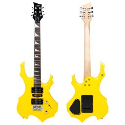 Irin guitarra elétrica 24 trastes 6 cordas corpo de bordo guitarra elétrica com saco alto-falante peças de guitarra necessárias acessórios - Image 5
