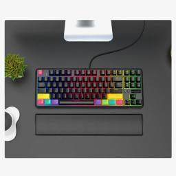 Teclado almofada de descanso de pulso ergonômico 104/87/61 chaves memória pulso almofada protetor apoio alívio da dor para computador portátil do gamer do escritório de pc - Image 3