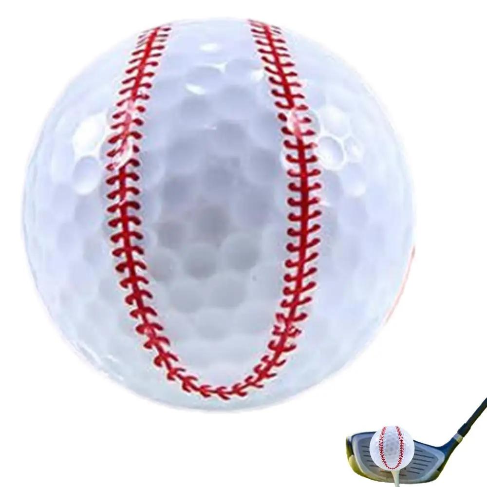 Bolas de golfe coloridas engraçadas de dupla camada, novidade, sortidas, treinamento, esportes, colorido, desenhos animados, bolas fofas para crianças e pais - Image 1