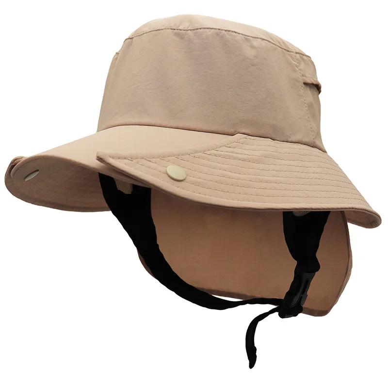Chapéu de pescador destacável, protetor solar, boné de surfe, aba grande, safari aventura, pesca, secagem rápida, ciclismo, UPF50 Plus - Image 1