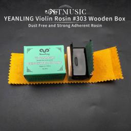 Yeanling violino rosin #303 caixa de madeira poeira livre e forte aderente rosin para violino viola violoncelo - Image 1