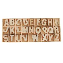 156 peças de letras grandes de madeira, letras inferiores de madeira para artesanato, faça você mesmo - Image 5
