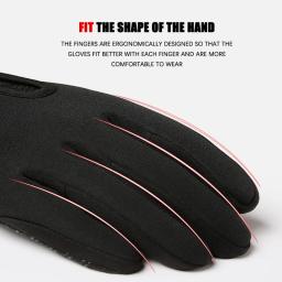 Luvas dos homens de inverno Quente Touchscreen Pesca Esportiva À Prova de Respingo Esqui Exército Ciclismo Snowboard Zipper Antiderrapante Mulheres Luvas - Image 5