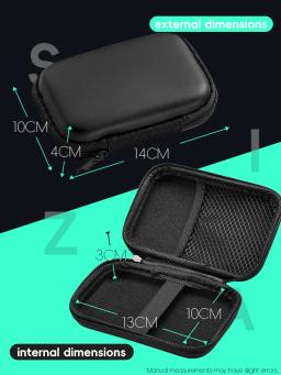 Data Frog-Retro Video Game Bags, Capa de EVA para RG35XX R35S Miyoo Mini Plus, Ative o saco protetor - Image 6