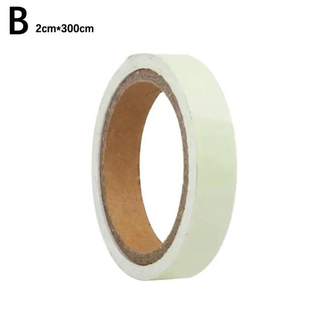 Fita Fluorescente Adesiva Brilhante para Segurança e Decoração em Ambientes Escuros - Disponível em 3m e 5m