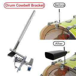 Tambor Cowbell Braçadeira Mount Holder para Bass Jazz Drum, Percussão Suporte Stand Acessório - Image 1