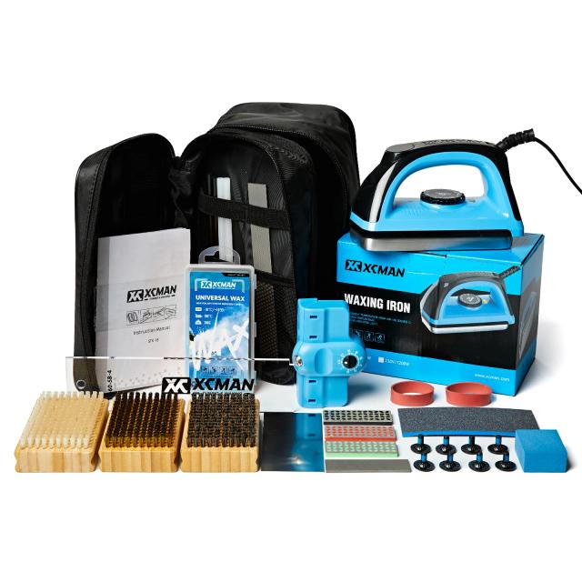 XCMAN Kit Completo Afiação Snowboard Esqui Ferro Cera Afinador Borda P-Tex