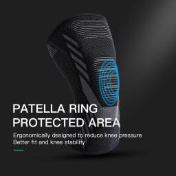 Joelheiras Suporte Para Esportes, menisco Joelheiras Proteção Patela, Brace Basquete, Manga De Segurança Fitness, 1 Pc - Image 4