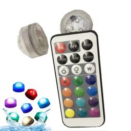 Controle remoto Submersível RGB Luz, Lâmpada de noite subaquática, controle remoto, IP68 a pilhas, vaso Bowl, piscina, festa de jardim ao ar livre, 21Key - Image 3