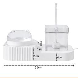 Automático Pet Water Fountain e Food Bowl Set, Mute Drinker, distribuidor elétrico de água, 2 em 1, 1000ml, 33.8oz - Image 4