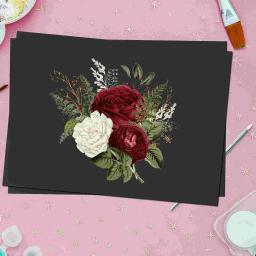 Papel de cartão preto a4 para artesanato, 20 folhas, pintura diy, origami artesanal, alta durabilidade, desempenho fino - Image 2