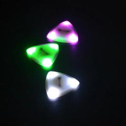 Palheta luminosa de toque para guitarra, palheta luminosa com led brilhante, instrumento musical de cordas, palheta brilhante para guitarristas elétricos baixos - Image 4