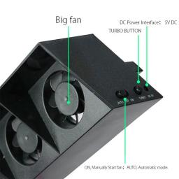 Inteligente Turbo Controle de Temperatura Cooling Cooler, USB, 5-Ventilador para Sony Playstation, PS 4 Pro, PS4 Pro, Ventilador de radiação - Image 5