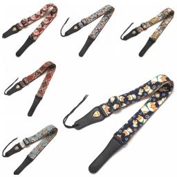 Cute Animal Strap Guitarra Elétrica, Colorido Impresso, Extra Wide, Cinto, Personalizado, Música, Passatempo - Image 3