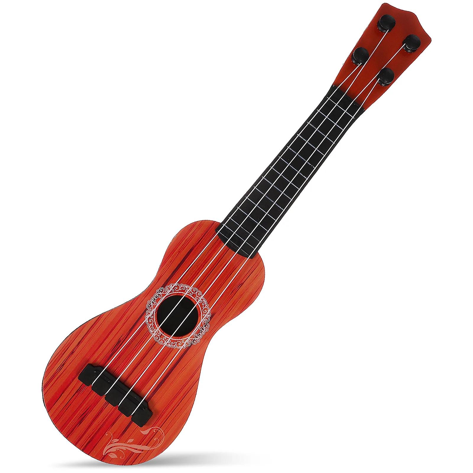 Ukulele instrumento musical ukulele acústico pequena guitarra madeira como grão ukulele 4 cordas guitarra crianças iniciantes presente 38cm 15in - Image 1