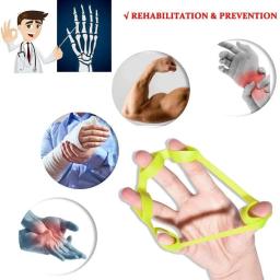 Banda de resistência elástica para o exercício do dedo, Anel de borracha de treinamento fitness Puxar anel, Hand Grip Extender, 1 Pc - Image 3