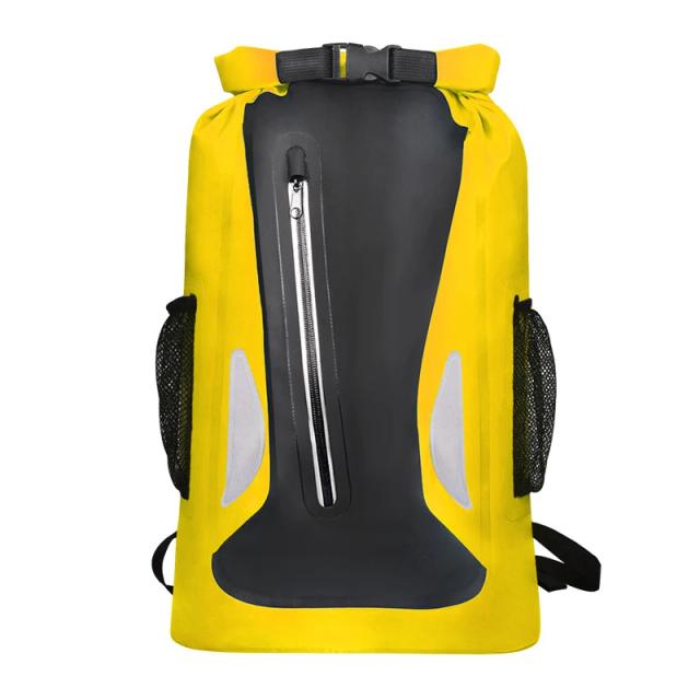 Mochila Impermeável de Natação e Aventura 25L para Canoagem, Rafting e Trekking em Águas Livres