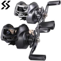 Sougayilang carretel de pesca de arremesso 8.1:1 relação de engrenagem sistema de freio magnético roda de pesca arrasto máximo 17.6lb carretel de pesca - Image 1