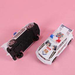 2 pçs plástico simulação carro de polícia modelo de volta do carro brinquedos para crianças menino festa aniversário favores giveaway pinata enchimentos presentes - Image 4