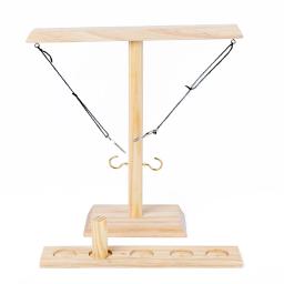 Jogo de arremesso de anel para adultos, jogo de gancho e anel feito à mão, jogo de arremesso de madeira para adultos, jogos internos e externos, decoração de pátio, quintal - Image 5