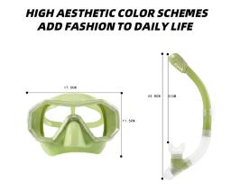 Máscara de mergulho profissional anti-nebulização Snorkel, Óculos Snorkel, Tubo de natação para adultos, Unisex - Image 5