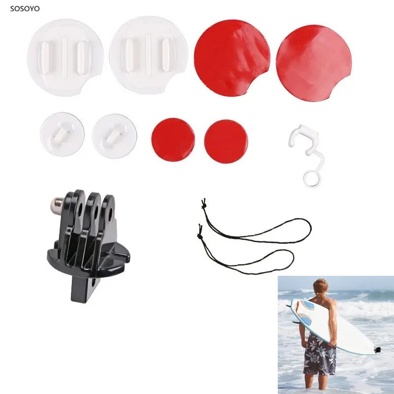 8 em 1 kit de prancha de surf surf snowboard wakeboard montagem conjunto pacote de surf para gopro hero 7 6 5 4 3 + 3 acessórios da câmera sjcam - Image 1