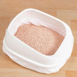 Saco de maca de gato de fechamento automático suprimentos de gato leve compostable durável forros de caixa de areia de gato de estimação - Image 3