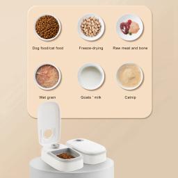 Alimentador automático para animais, Recipiente de alimento seco e molhado cão de grande capacidade, Tigela elétrica dupla para cães e gatos - Image 5