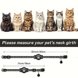 Rastreador de localização para cães e gatos pequenos, coleira reflexiva para animais de estimação com fivela de segurança, mini dispositivo rastreador para cachorros, compatível com ios - Image 4