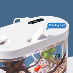 Mini Desktop Aquário Tanque De Peixes Em Miniatura, Sistema De Filtragem Bioquímica, LED Pequenos Organismos Aquáticos, Eco Box, Decoração De Casa - Image 3